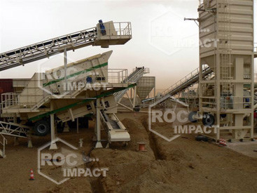 Installation station concassage à la mine d or en Algérie